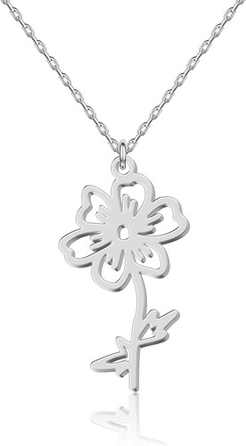 Collana con fiore - con, di