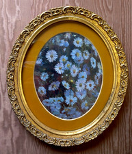 QUADRO OVALE CON DIPINTO FATTO