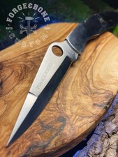 Spyderco Polizia 1° Gen. C07 Vintage (pre-1992) senza marchio in acciaio su lama