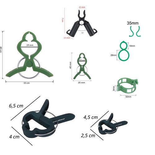 Clip sostegno piante - clip,