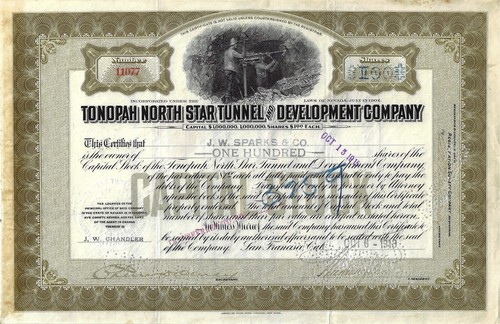 Tonopah north star tunnel and - tunnel,