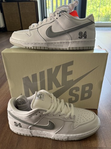 Supreme nike dunk low white - nike,