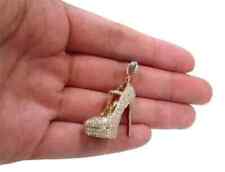 Scarpe tacco alto placcato oro