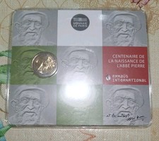  2 Euro FRANCIA 2011 LABBE PIERRE Fdc Uncirculated Zecca  compra subito 