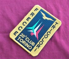 Patch per tuta volo A.M. 20° Anniversario Frecce Tricolori Club Torino nuovo