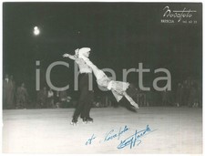 1960 ca BRESCIA - PATTINAGGIO ARTISTICO A ROTELLE - Coppia in gara *Foto 24x18