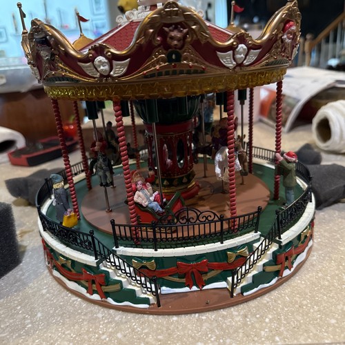 Lemax santa carousel - lemax,