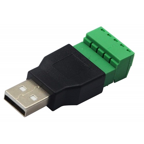 Spina usb con - morsetti, 5