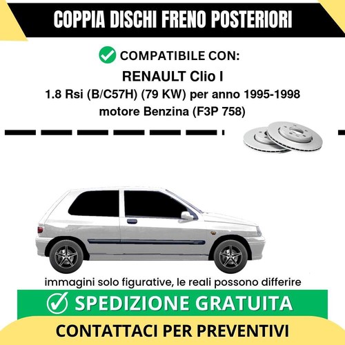 Coppia dischi freno posteriori - dischi,
