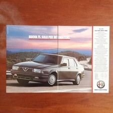 1989 Alfa Romeo 75 - Original AD Advertising Pubblicità Vintage