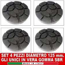 4 PEZZI TAMPONI D 125 mm per PONTI SOLLEVATORI 2 COLONNE corghi-ravaglioli-omcn
