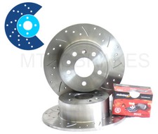 BMW E36 316 318 Anteriore Forati e Baffati Dischi Freno e Pastiglie Solido