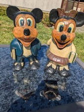 Rare Pair Vintage Wooden