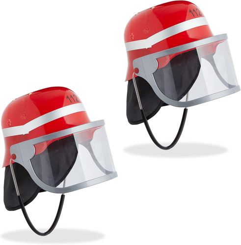Set colore rosso casco - colore,