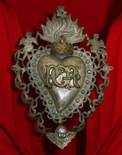 Ex voto vintage cuore sacro
