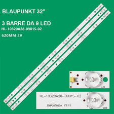 KIT 3 BARRE STRIP LED TV BLAUPUNKT HL-10320A28-0901S-02A5, B32A147TCHD