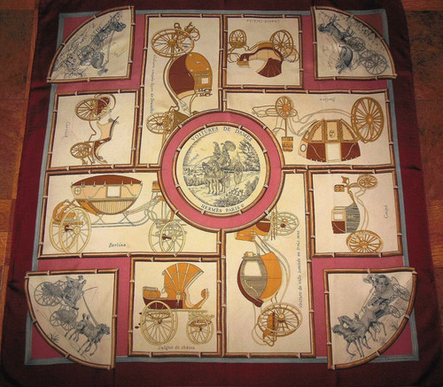 Hermès foulard voitures - foulard,