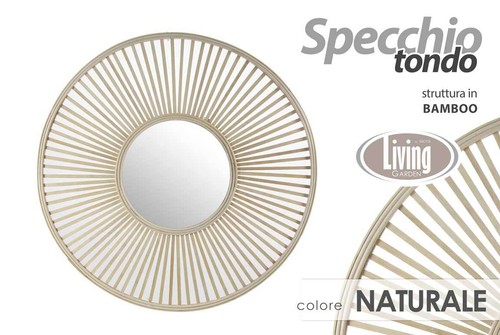 Specchio parete naturale - parete, cm