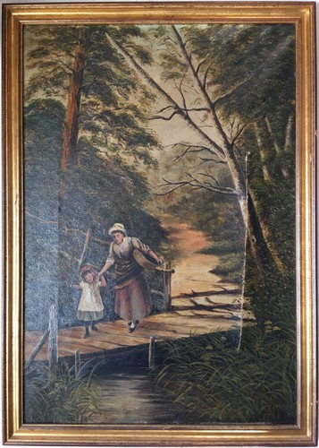 Dipinto olio tela - ad, del