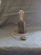 Lampada artigianale legno - lampada,