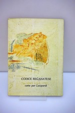 Codice Recanatese Carte per Leopardi Antonio Minezzi Il Bulino Modena 1989