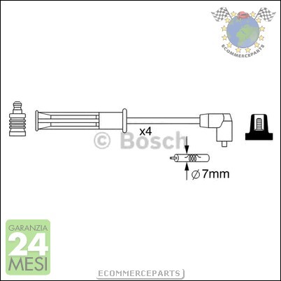 57253 kit cavi - cavi, candele