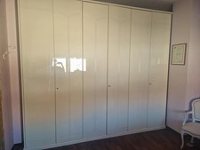 armadio a 3 ante laccato bianco