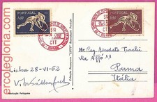 ak1153 - Portogallo - STORIA POSTALE - FDC - 1952 - Roller hockey