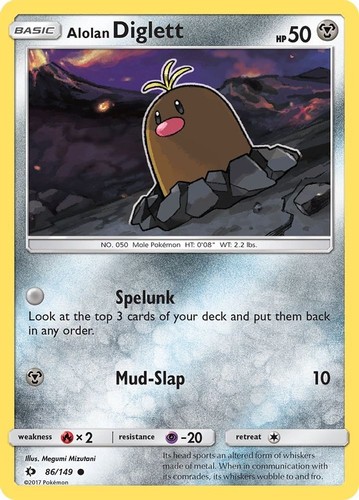 Alolan diglett 149 - diglett, set