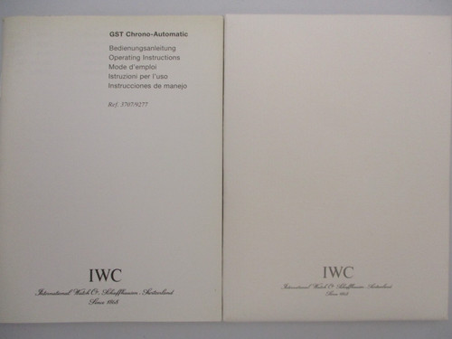 Iwc gst chrono - gst, ref
