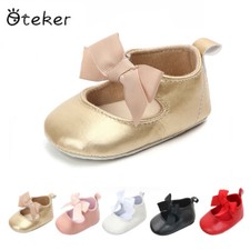 Scarpe neonati bambina fiocco nastro festa matrimonio spagnolo vernice pelle neonati bambino