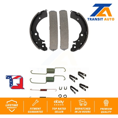 Rear drum brake shoes with - rear,