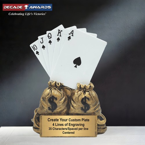 Trofeo campione poker - trofeo,