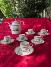 Servizio Da Caffè X6 Richard Ginori Fiesole + Caffettiera Manifattura Di Doccia