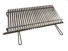 GRIGLIA SCOLAGRASSI ACCIAIO INOX GRATICOLA INOX BARBECUE CON MANICI TIPO PESANTE