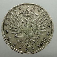 2 Lire Aquila Sabauda 1902