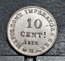 NAPOLEONE I  10 CENT 1812 QFDC