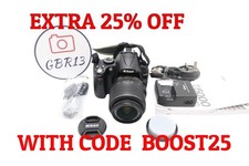 Nikon D5000 DSLR fotocamera kit 12,3 MP con otturatore 18-55 mm 2573, RICONDIZIONATO