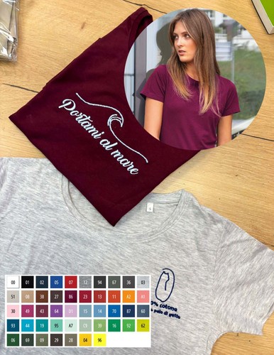 Shirt maglietta ricamata - t-shirt,