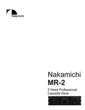 Manuale di servizio - Manuale di servizio per Nakamichi MR-2 