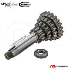 INGRANAGGIO MULTIPLO CAMBIO CLUSTER VMC 10-14-18-20 4 MARCIA CORTA PER APE VESPA