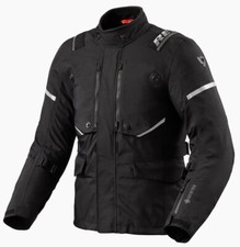 GIACCA JACKET MOTO REV'IT VERTICAL GTX LAMINATA GORE TEX BLACK SILVER TG L