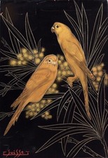 Stampa pappagalli dorati -