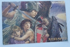 co272 cartolina militare  illustratore saccaggi redemptio