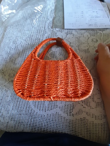 Borsa corda arancione tilde - in,