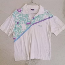 FILA Vintage 80/90s BORIS BECKER Maglia Tennis Shirt Trikot Made in Italy 48 M