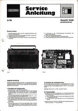 Manuale di servizio - Manuale di servizio per Grundig Satellite 3400 