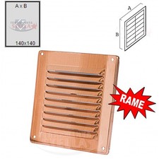GRIGLIA ARIA AREATORE AREAZIONE RAME QUADRATA 140x140 CON RETE