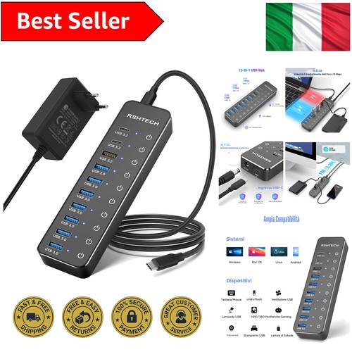 Hub usb alimentato rshtech - usb, alimentato,