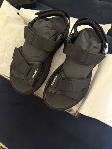 Sandali chanel papà pelle - sandali,